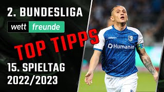 2. Liga Prognose - 15. Spieltag 2022/23 👉 Top Tipps & Vorschau