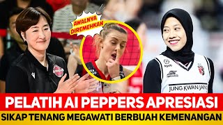 SEMPAT DIREMEHKAN🔥AKSI MEGAWATI TUAI PUJIAN~PELATIH AI PEPPERS APRESIASI~PEMAIN MAHAL LANGSUNG KAKU