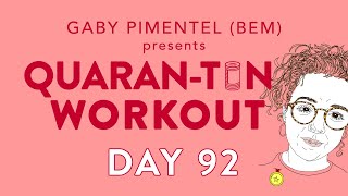 *DAY 92* QUARAN-TIN EXERCISE PLAN | ELDERLY ISOLATION HOME WORKOUT | CORONAVIRUS QUARANTINE