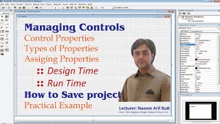 Visual Basic 6.0 II Managing Controls II Control Properties II Assigning Properties II Save Project
