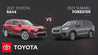 2021 RAV4 vs 2021 Subaru Forester | SUV Comparison | Toyota