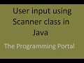 Java Program for User Input