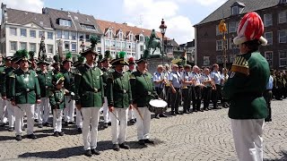 Düsseldorf Schützenfest 2018 - Großer Zapfenstreich am Rathaus 14. Juli 2018