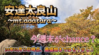 【登山】24年10月13日 紅葉登山　安達太良山 紅葉の様子をチェックしにいきました