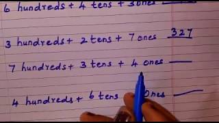 3rd Grade maths - write in short form