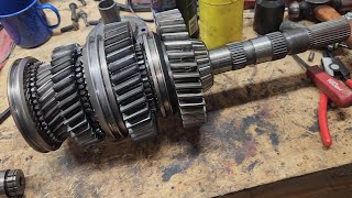 NV4500 Rebuild Part 5 - main shaft assembled and counter shaft installed