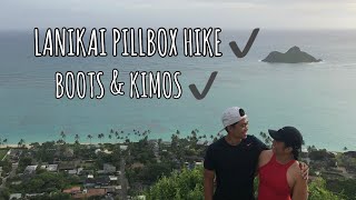 HIKING LANIKAI PILLBOX TRAIL + BOOTS AND KIMOS | Oahu Hawaii Travel Vlog