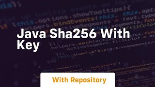 java sha256 with key