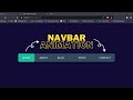 Create a animated navbar on hover using HTML | CSS | Java Script | Mg Coding Fun