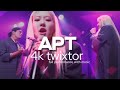 apt 4k twixtor (full performance) #twixtorpack #cc #kpop #apt