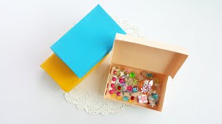 Open and Close Sturdy Box Fold Flip Box Make Card Box Make Gift Box Box Origami Make Box with A4