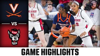 Virginia vs. NC State Game Highlights | 2024-25 ACC Women's Basketball