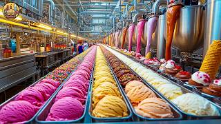 How Ice Cream Is Made in a Mega Factory With Modern Technology