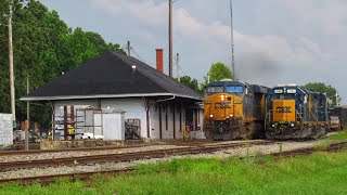 CSX 648 Northbound Tullahoma Tennessee with the Baltimore \u0026 Ohio trailing 3rd