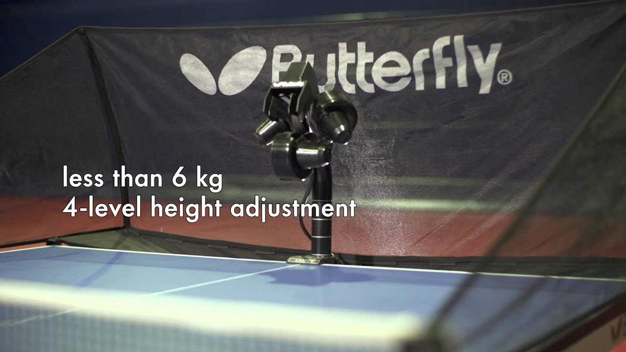 The New Amicus Table Tennis Robot From Butterfly - YouTube