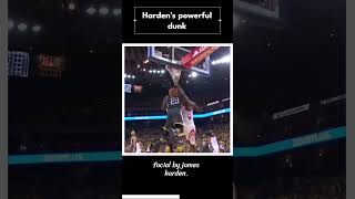 harden's powerful dunk  #nba   #mysportsclips   #nbabasketball   #viral   #lebronjames