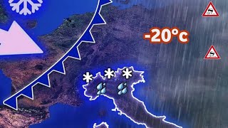 METEO ITALIA - Maltempo per giorni, mezza Italia sotto ciclone