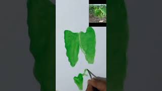 live drawing #colocasia painting #art #viral #realstic #shorts