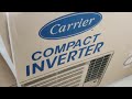 unboxing window type inverter 1hp carrier