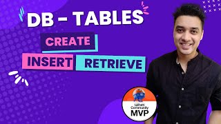 3. SQL Statements to Create Table | Insert and Retrieve Data in SQL | Select | Where Query | RPA