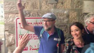 Italians Sing Antifascist Anthem 'Bella Ciao' at Israeli Military Checkpoint in Hebron, West Bank