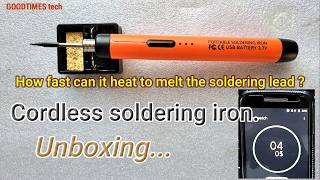 Rechargeable Cordless soldering iron | Unboxing...