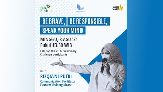 Public Speaking Class with Rizqiani Putri (Power Gen PLN x Sinergi Bicara)