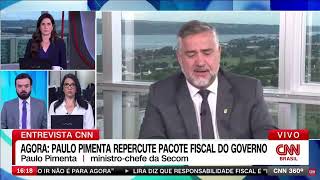 🔴 Ministro Paulo Pimenta concede entrevista à CNN Brasil