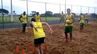 Treino de resistência de força na areia