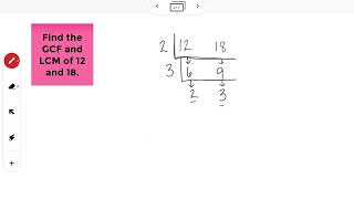 Cake Method to Find GCF & LCM