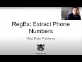 Real data problems: Extract phone numbers with RegEx