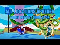 ALL LOCATIONS SPHERES, UPDATE 3.5, WISH!! Anime Destiny Simulator Roblox!