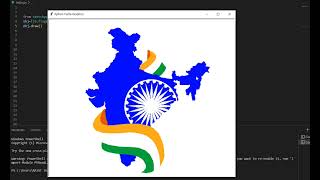 How to draw India Map using sketchpy by 3 lines of python | #coding | #India |