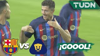 ¡YA ABRIERON EL MARCADOR! Gol de Lewandoski | Barcelona 1-0 Pumas | Joan Gamper 2022 | TUDN