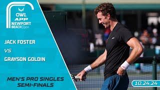 2024 The OWL APP Newport Beach Open I Jack Foster vs. Grayson Goldin | Men's Singles Semi-Final