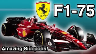 2022 Ferrari F1-75 First Look and Technical Impressions! Amazing Sidepods! Formula 1 2022 Car Launch