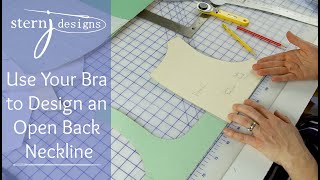 J Stern Designs l Use your Bra to design an Open Back Neckline