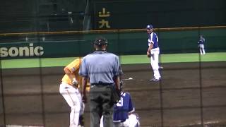 中日ドラゴンズ伊藤準規投手の力のあるピッチング！！時には荒れ球も！？2018/7/22甲子園２軍ウエスタンリーグ