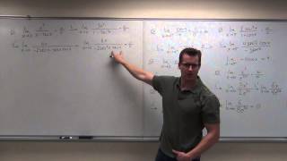 Calculus 2 Lecture 6.7:  Evaluating Limits of Indeterminate Forms