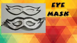 simple paper eye mask step by step//#eyemask