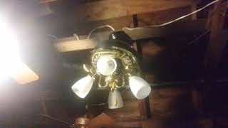 New Fan 52 Antique Brass Sierra Footprint Vent Hugger