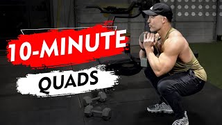 Intense QUAD Workout (Dumbbells Only) 🔥 FOLLOW ALONG