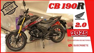 🔴NUEVA CB 190R 2.0 2025 PGM FI ABS/Ficha tecnica/Precio/Descripción general #hondamotorcycles #moto