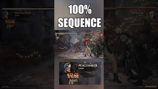 100% COMBO… PEACEMAKER #DLC #MORTALKOMBAT1 #MK1