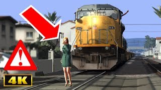 FREIGHT TRAIN RUNS OVER PERSON!🚷⚠️😨