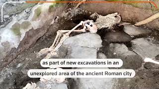Pompeii excavations reveal three skeletons