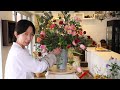 플라워레슨 356 철통을 활용한 친환경 꽃꽂이 flower lesson 356 eco friendly flower arrangement in a steel basket