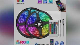 LED Strip Lights RGB APP Control Color Changing Lights with 24 Keys Remote Mode for Room Decoration