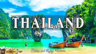 VOLANDO SOBRE THAILAND 4K | Increíble paisaje natural hermoso con música relajante | VÍDEO 4K UHD