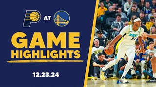 Indiana Pacers Highlights at Golden State Warriors | December 23, 2024